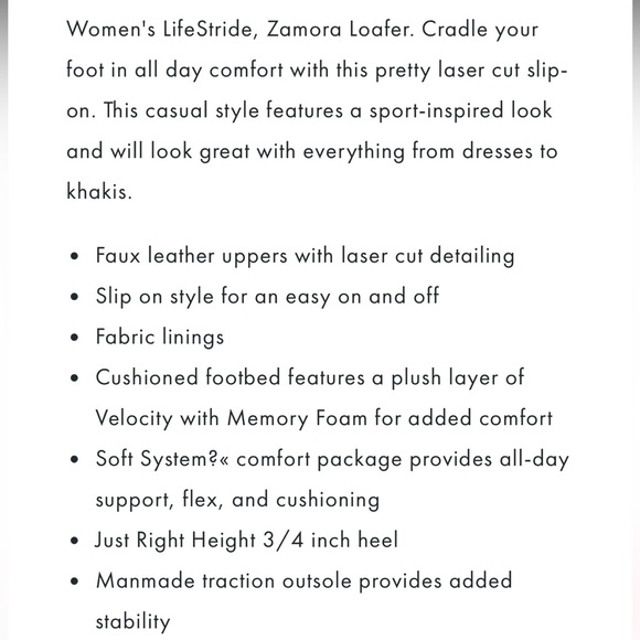 LIFESTRIDE Gray Lasor Cut Slip-On Zamora Loafer | Size 8.5 - Picture 14 of 14